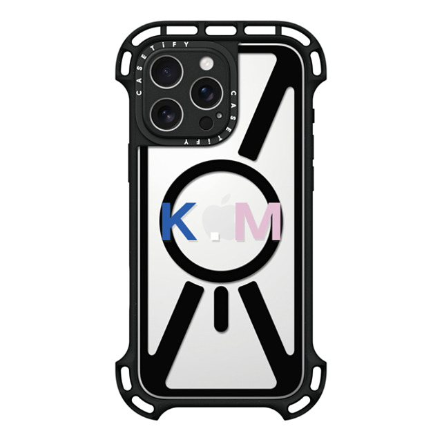 CASETiFY iPhone 16 Pro Max Case Black ウルトラ バウンスケース MagSafe対応 Custom Case - K. M CASETiFY iPhone 16 Pro Max Case Black ウルトラ バウンスケース MagSafe対応 Custom Case - K. M