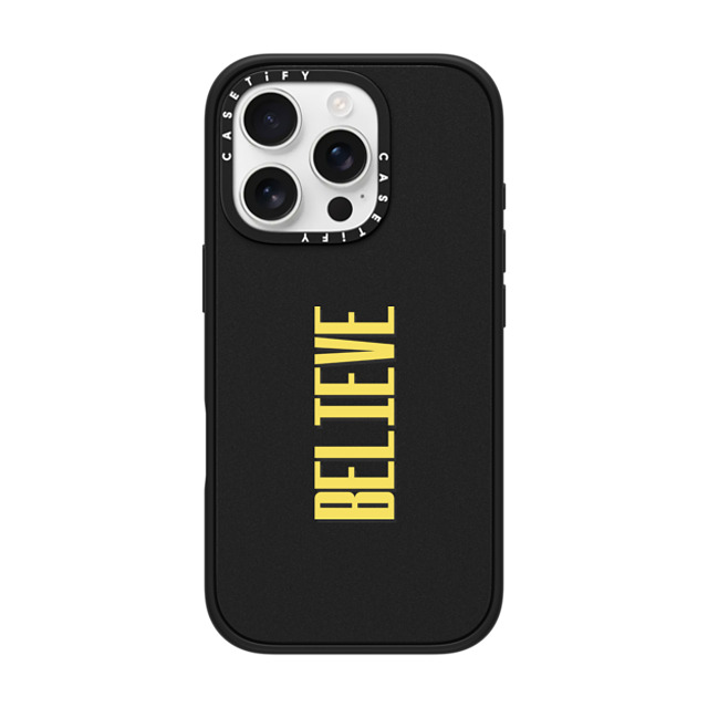 CASETiFY iPhone 16 Pro Case Matte Black Impact Case Custom Case - believe CASETiFY iPhone 16 Pro Case Matte Black Impact Case Custom Case - believe