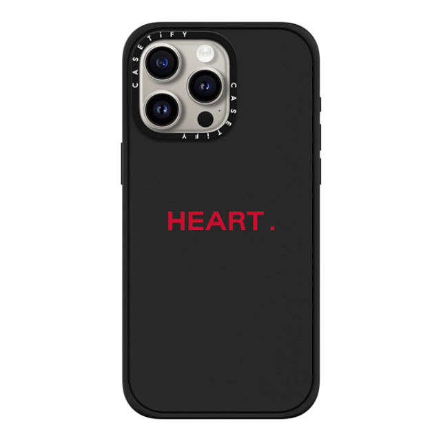 CASETiFY iPhone 15 Pro Max Case Matte Black Impact Case MagSafe Compatible Custom Case - heart. CASETiFY iPhone 15 Pro Max Case Matte Black Impact Case MagSafe Compatible Custom Case - heart.