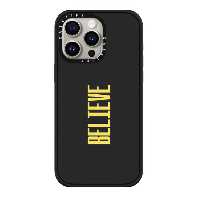 CASETiFY iPhone 15 Pro Max Case Matte Black Impact Case MagSafe Compatible Custom Case - believe CASETiFY iPhone 15 Pro Max Case Matte Black Impact Case MagSafe Compatible Custom Case - believe