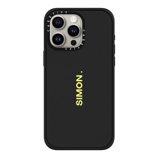 CASETiFY iPhone 15 Pro Max Case Matte Black Impact Case MagSafe Compatible Custom Case - simon. CASETiFY iPhone 15 Pro Max Case Matte Black Impact Case MagSafe Compatible Custom Case - simon.