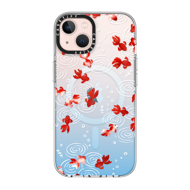 CASETiFY iPhone 13 ケース クリア クリア ケース MagSafe対応 Goldfish mika shimizu