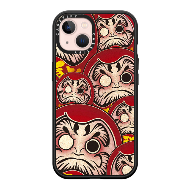 CASETiFY iPhone 13 ケース マットブラック インパクトケース MagSafe対応 Darumas mika shimizu