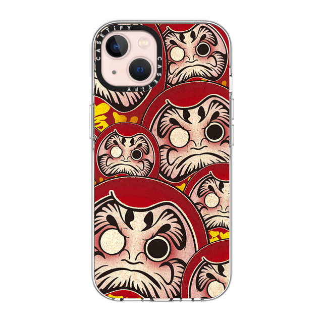 CASETiFY iPhone 13 ケース クリア クリア ケース MagSafe対応 Darumas mika shimizu