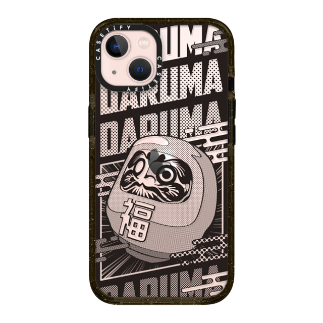 CASETiFY iPhone 13 ケース ブラック インパクトケース Daruma Comic mika shimizu