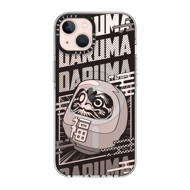 CASETiFY iPhone 13 ケース クリア クリア ケース MagSafe対応 Daruma Comic mika shimizu