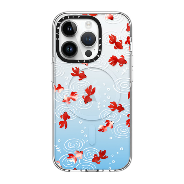 CASETiFY iPhone 14 Pro ケース クリア クリア ケース MagSafe対応 Goldfish mika shimizu