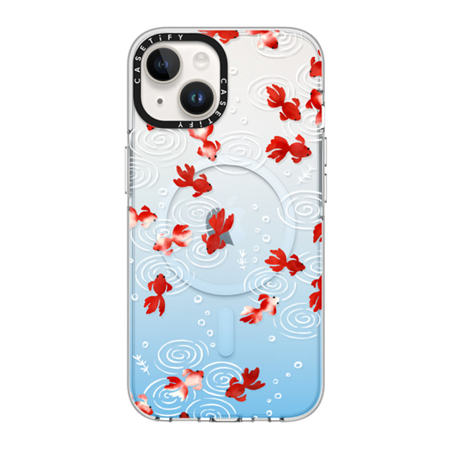 CASETiFY iPhone 14 ケース クリア クリア ケース MagSafe対応 Goldfish mika shimizu