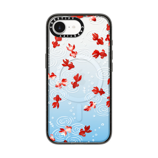 CASETiFY iPhone 16e Case Black Impact Case MagSafe Compatible Goldfish mika shimizu Back to School CASETiFY iPhone 16e Case Black Impact Case MagSafe Compatible Goldfish mika shimizu Back to School
