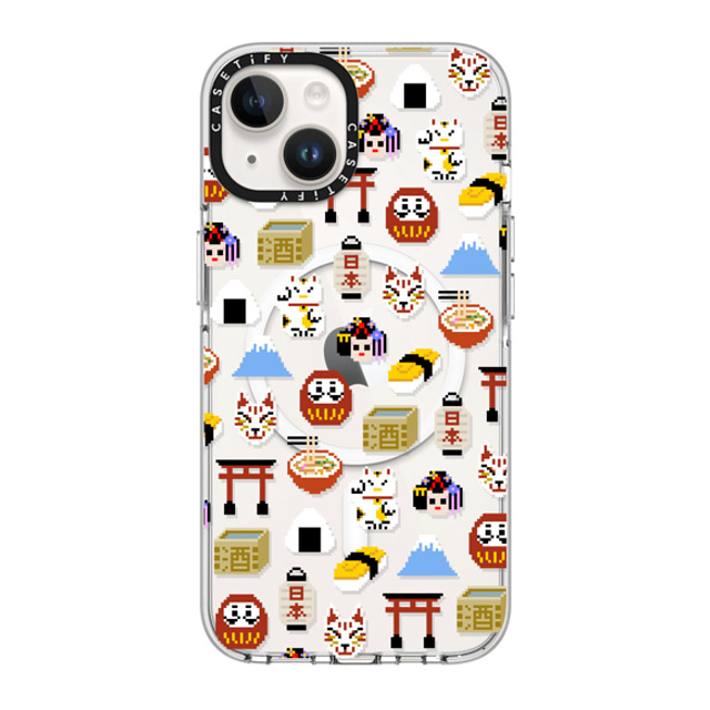 CASETiFY iPhone 14 Case Clear Clear Case MagSafe Compatible Japan Anime Pixel mika shimizu CASETiFY iPhone 14 Case Clear Clear Case MagSafe Compatible Japan Anime Pixel mika shimizu