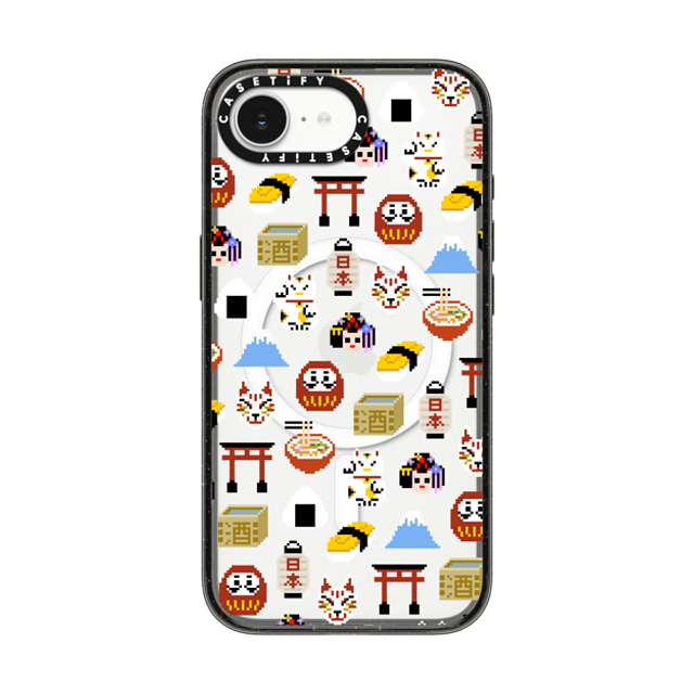 CASETiFY iPhone 16e Case Black Impact Case MagSafe Compatible Japan Anime Pixel mika shimizu Back to School CASETiFY iPhone 16e Case Black Impact Case MagSafe Compatible Japan Anime Pixel mika shimizu Back to School