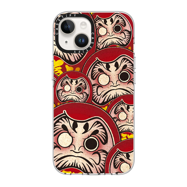 CASETiFY iPhone 14 ケース クリア クリア ケース MagSafe対応 Darumas mika shimizu