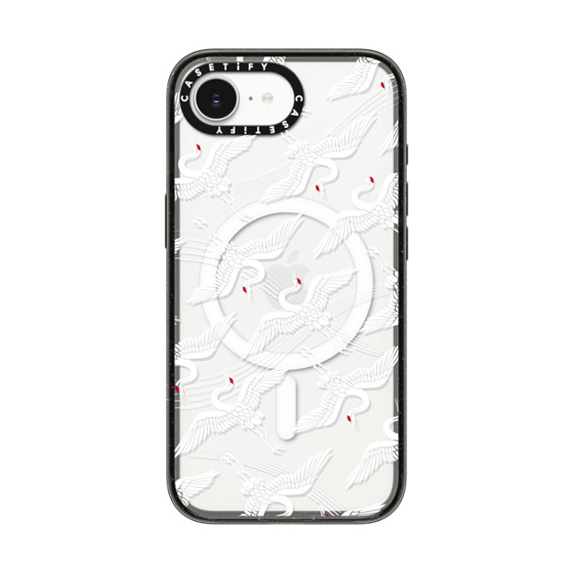 CASETiFY iPhone 16e Case Black Impact Case MagSafe Compatible Flying Crane mika shimizu Back to School CASETiFY iPhone 16e Case Black Impact Case MagSafe Compatible Flying Crane mika shimizu Back to School