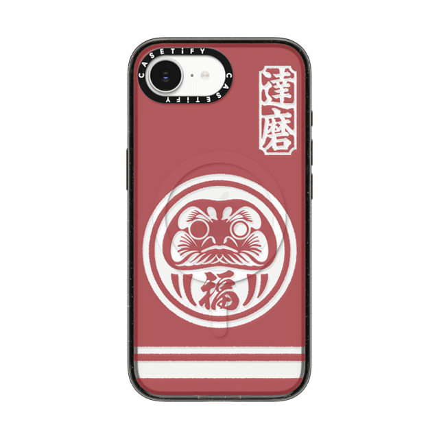 CASETiFY iPhone 16e Case Black Impact Case MagSafe Compatible Daruma mika shimizu Back to School CASETiFY iPhone 16e Case Black Impact Case MagSafe Compatible Daruma mika shimizu Back to School