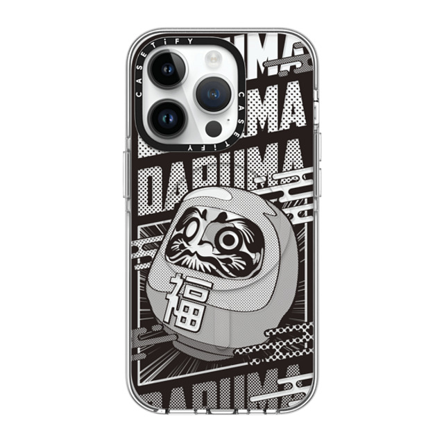 CASETiFY iPhone 14 Pro ケース クリア クリア ケース MagSafe対応 Daruma Comic mika shimizu