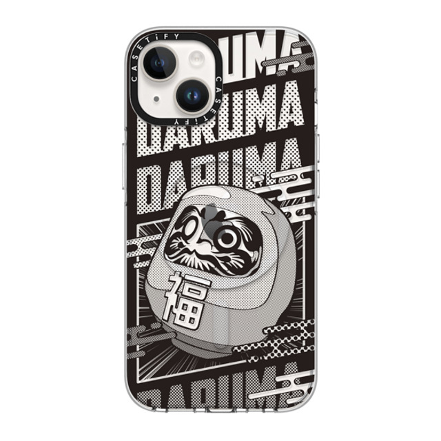 CASETiFY iPhone 14 ケース クリア クリア ケース MagSafe対応 Daruma Comic mika shimizu