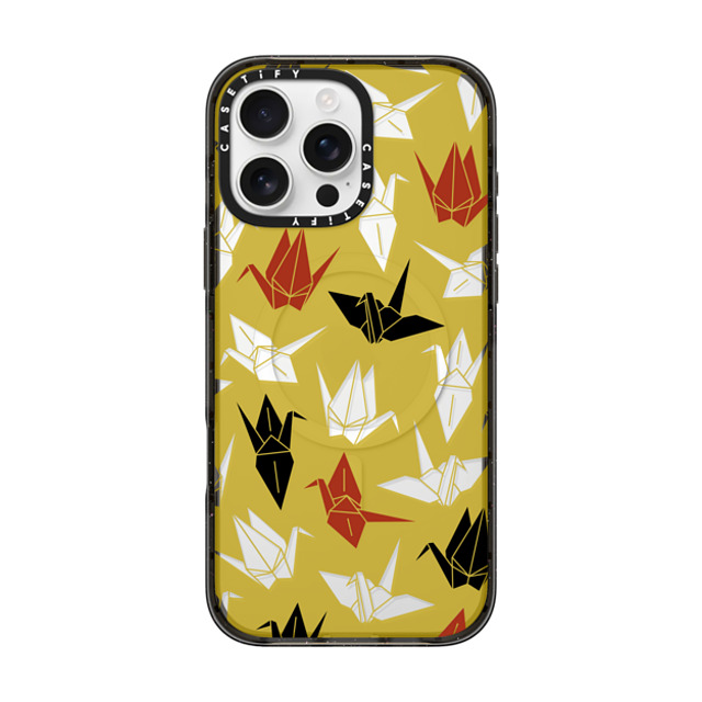 CASETiFY iPhone 16 Pro Max Case Black インパクトケース MagSafe対応 Origami Crane mika shimizu Father's Day CASETiFY iPhone 16 Pro Max Case Black インパクトケース MagSafe対応 Origami Crane mika shimizu Father's Day