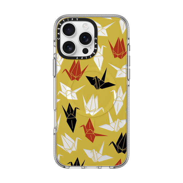 CASETiFY iPhone 16 Pro Max Case Clear Clear Case MagSafe Compatible Origami Crane mika shimizu Father's Day CASETiFY iPhone 16 Pro Max Case Clear Clear Case MagSafe Compatible Origami Crane mika shimizu Father's Day