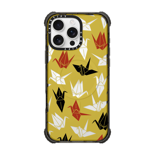 CASETiFY iPhone 16 Pro Max Case Black ウルトラ インパクトケース MagSafe 対応 Origami Crane mika shimizu Father's Day CASETiFY iPhone 16 Pro Max Case Black ウルトラ インパクトケース MagSafe 対応 Origami Crane mika shimizu Father's Day