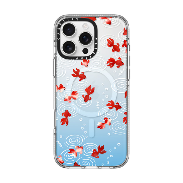 CASETiFY iPhone 16 Pro Max ケース クリア クリア ケース MagSafe対応 Goldfish mika shimizu