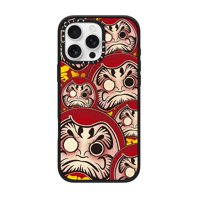 CASETiFY iPhone 16 Pro Max ケース マットブラック インパクトケース MagSafe対応 Darumas mika shimizu