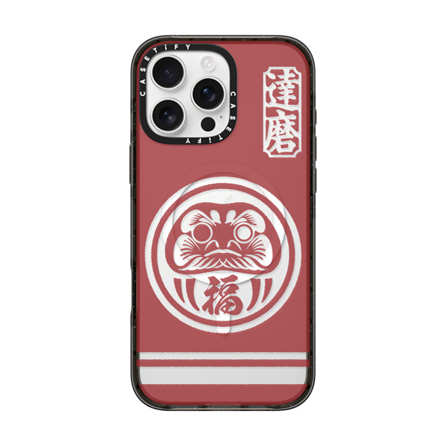 CASETiFY iPhone 16 Pro Max Case Black Impact Case MagSafe Compatible Daruma mika shimizu Mother's Day CASETiFY iPhone 16 Pro Max Case Black Impact Case MagSafe Compatible Daruma mika shimizu Mother's Day