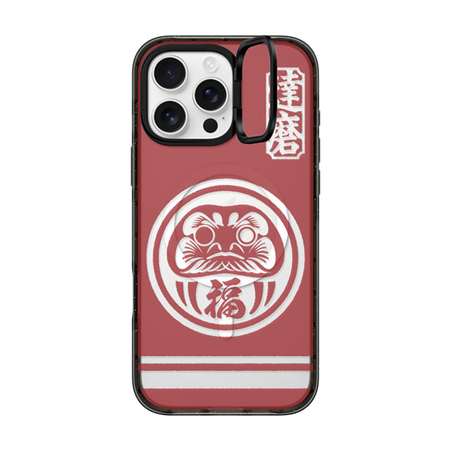 CASETiFY iPhone 16 Pro Max ケース ブラック インパクトリングスタンドケース MagSafe対応 Daruma mika shimizu Father's Day CASETiFY iPhone 16 Pro Max ケース ブラック インパクトリングスタンドケース MagSafe対応 Daruma mika shimizu Father's Day