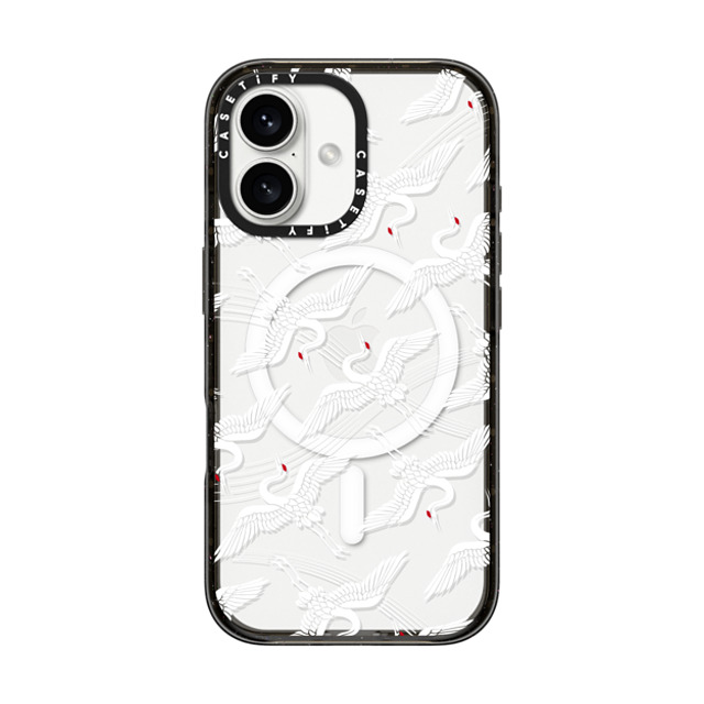 CASETiFY iPhone 16 Case Black Impact Case MagSafe Compatible Flying Crane mika shimizu Mother's Day CASETiFY iPhone 16 Case Black Impact Case MagSafe Compatible Flying Crane mika shimizu Mother's Day
