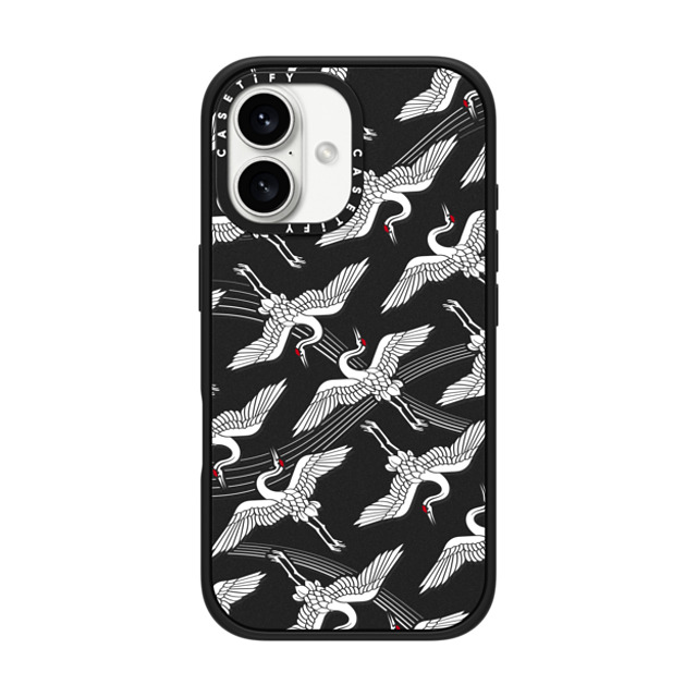 CASETiFY iPhone 16 Case Matte Black Impact Case MagSafe Compatible Flying Crane mika shimizu Father's Day CASETiFY iPhone 16 Case Matte Black Impact Case MagSafe Compatible Flying Crane mika shimizu Father's Day
