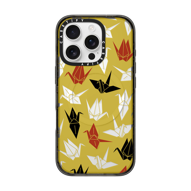 CASETiFY iPhone 16 Pro Case Black インパクトケース MagSafe対応 Origami Crane mika shimizu Father's Day CASETiFY iPhone 16 Pro Case Black インパクトケース MagSafe対応 Origami Crane mika shimizu Father's Day