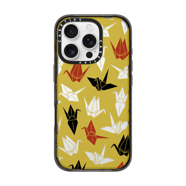CASETiFY iPhone 16 Pro ケース ブラック インパクトケース Origami Crane mika shimizu Father's Day CASETiFY iPhone 16 Pro ケース ブラック インパクトケース Origami Crane mika shimizu Father's Day