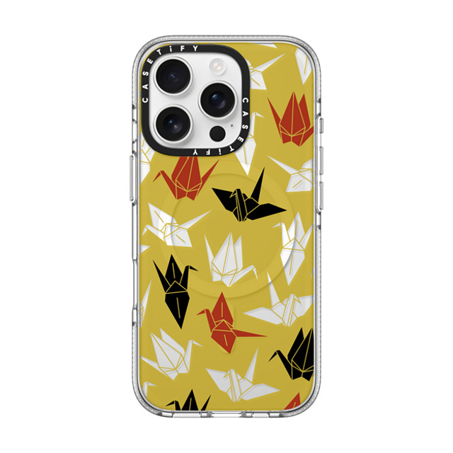 CASETiFY iPhone 16 Pro Case Clear Clear Case MagSafe Compatible Origami Crane mika shimizu Mother's Day CASETiFY iPhone 16 Pro Case Clear Clear Case MagSafe Compatible Origami Crane mika shimizu Mother's Day