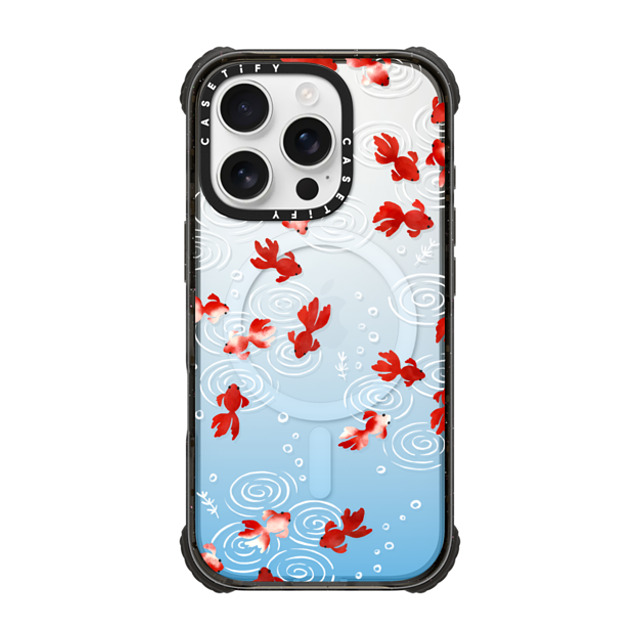 CASETiFY iPhone 16 Pro Case Black ウルトラ インパクトケース MagSafe 対応 Goldfish mika shimizu CASETiFY iPhone 16 Pro Case Black ウルトラ インパクトケース MagSafe 対応 Goldfish mika shimizu