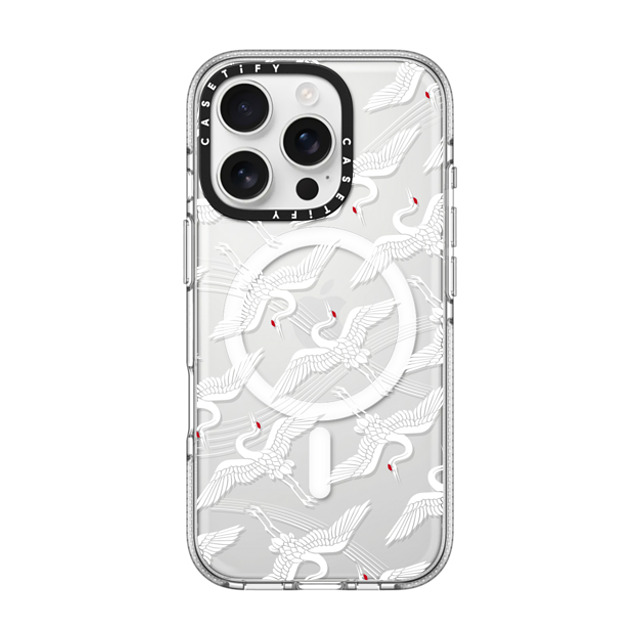 CASETiFY iPhone 16 Pro Case Clear クリア ケース MagSafe対応 Flying Crane mika shimizu Mother's Day CASETiFY iPhone 16 Pro Case Clear クリア ケース MagSafe対応 Flying Crane mika shimizu Mother's Day