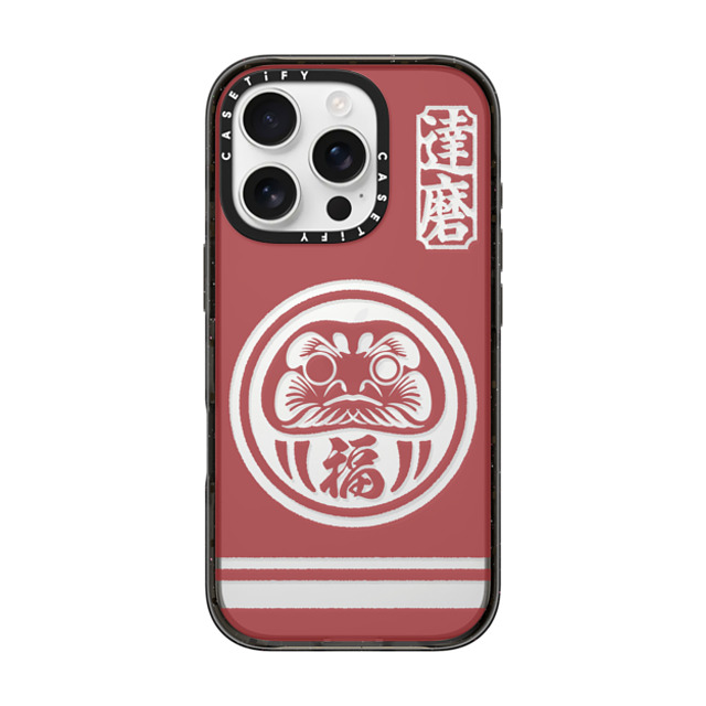 CASETiFY iPhone 16 Pro Case ブラック インパクトケース Daruma mika shimizu Mother's Day CASETiFY iPhone 16 Pro Case ブラック インパクトケース Daruma mika shimizu Mother's Day