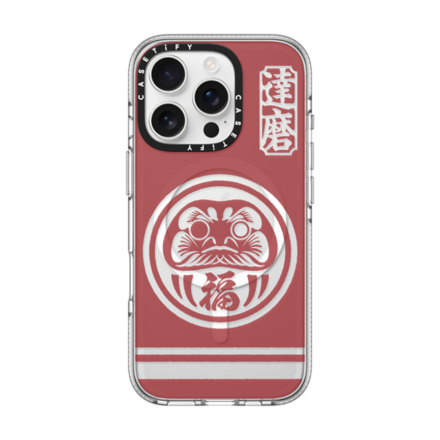 CASETiFY iPhone 16 Pro ケース クリア クリア ケース MagSafe対応 Daruma mika shimizu Back to School CASETiFY iPhone 16 Pro ケース クリア クリア ケース MagSafe対応 Daruma mika shimizu Back to School
