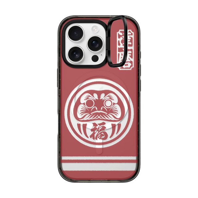 CASETiFY iPhone 16 Pro ケース ブラック インパクトリングスタンドケース MagSafe対応 Daruma mika shimizu Father's Day CASETiFY iPhone 16 Pro ケース ブラック インパクトリングスタンドケース MagSafe対応 Daruma mika shimizu Father's Day
