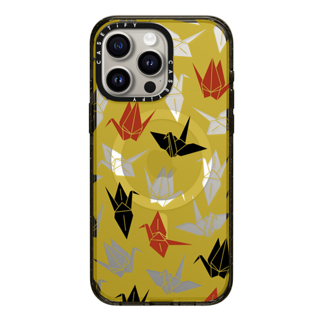 CASETiFY iPhone 15 Pro Max Case Black インパクトケース MagSafe対応 Origami Crane mika shimizu Father's Day CASETiFY iPhone 15 Pro Max Case Black インパクトケース MagSafe対応 Origami Crane mika shimizu Father's Day