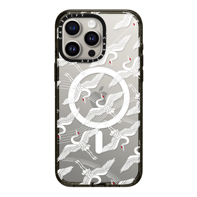 CASETiFY iPhone 15 Pro Max ケース ブラック インパクトケース MagSafe対応 Flying Crane mika shimizu Father's Day CASETiFY iPhone 15 Pro Max ケース ブラック インパクトケース MagSafe対応 Flying Crane mika shimizu Father's Day