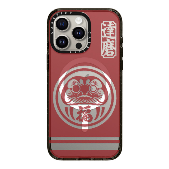 CASETiFY iPhone 15 Pro Max Case Black インパクトケース MagSafe対応 Daruma mika shimizu Father's Day CASETiFY iPhone 15 Pro Max Case Black インパクトケース MagSafe対応 Daruma mika shimizu Father's Day