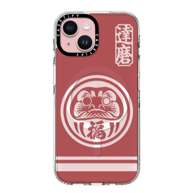 CASETiFY iPhone 15 Case クリア クリア ケース MagSafe対応 Daruma mika shimizu Father's Day CASETiFY iPhone 15 Case クリア クリア ケース MagSafe対応 Daruma mika shimizu Father's Day