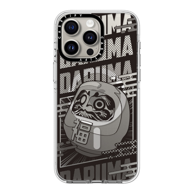 CASETiFY iPhone 15 Pro Max ケース クリア クリア ケース MagSafe対応 Daruma Comic mika shimizu