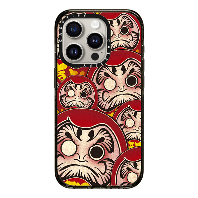 CASETiFY iPhone 15 Pro ケース ブラック インパクトケース MagSafe対応 Darumas mika shimizu