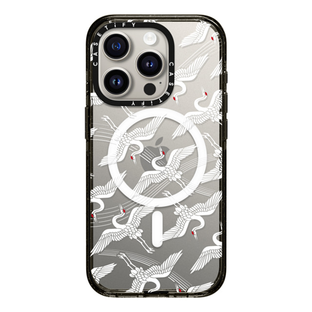 CASETiFY iPhone 15 Pro ケース ブラック インパクトケース MagSafe対応 Flying Crane mika shimizu Father's Day CASETiFY iPhone 15 Pro ケース ブラック インパクトケース MagSafe対応 Flying Crane mika shimizu Father's Day