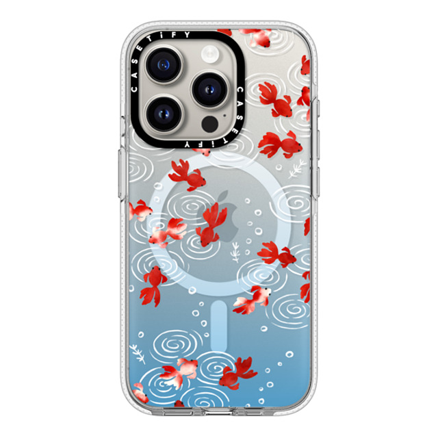 CASETiFY iPhone 15 Pro ケース クリア クリア ケース MagSafe対応 Goldfish mika shimizu