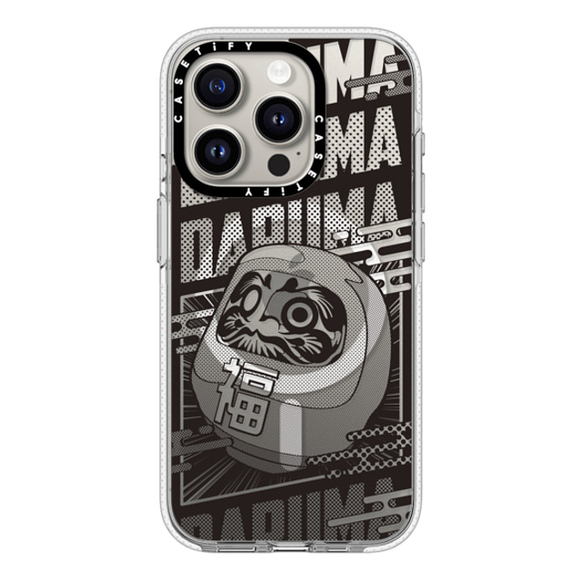 CASETiFY iPhone 15 Pro ケース クリア クリア ケース MagSafe対応 Daruma Comic mika shimizu