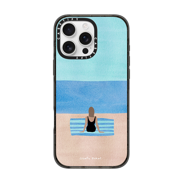 Giselle Dekel x CASETiFY iPhone 16 Pro Max ケース Portraiture ブラック インパクトケース MagSafe対応 I'm Ready Father's Day Giselle Dekel x CASETiFY iPhone 16 Pro Max ケース Portraiture ブラック インパクトケース MagSafe対応 I'm Ready Father's Day