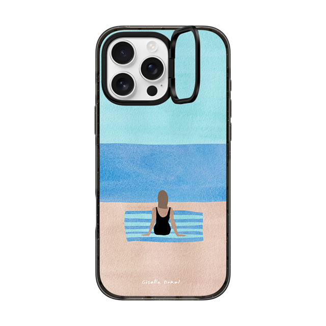 Giselle Dekel x CASETiFY iPhone 16 Pro Max ケース Portraiture ブラック インパクトリングスタンドケース MagSafe対応 I'm Ready Father's Day Giselle Dekel x CASETiFY iPhone 16 Pro Max ケース Portraiture ブラック インパクトリングスタンドケース MagSafe対応 I'm Ready Father's Day