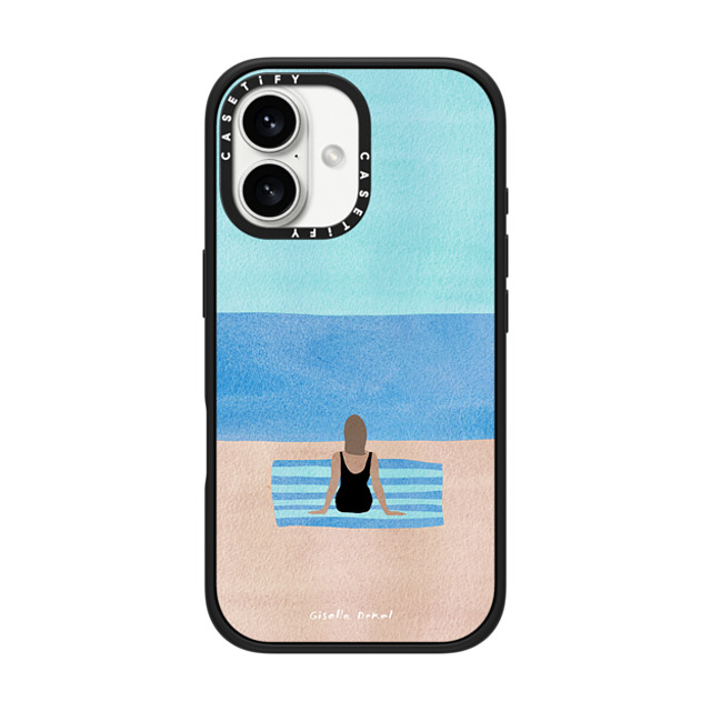 Giselle Dekel x CASETiFY iPhone 16 ケース Portraiture マットブラック インパクトケース MagSafe対応 I'm Ready Father's Day Giselle Dekel x CASETiFY iPhone 16 ケース Portraiture マットブラック インパクトケース MagSafe対応 I'm Ready Father's Day