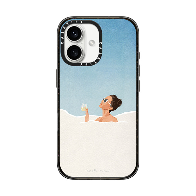 Giselle Dekel x CASETiFY iPhone 16 ケース Summer,Nature ブラック インパクトケース Bubblebath in the Clouds Back to School Giselle Dekel x CASETiFY iPhone 16 ケース Summer,Nature ブラック インパクトケース Bubblebath in the Clouds Back to School